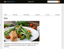 Tablet Screenshot of diet.lovetoknow.com