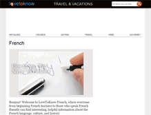 Tablet Screenshot of french.lovetoknow.com