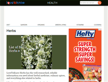 Tablet Screenshot of herbs.lovetoknow.com