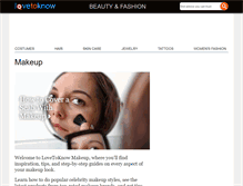 Tablet Screenshot of makeup.lovetoknow.com