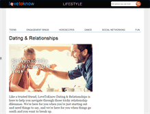 Tablet Screenshot of dating.lovetoknow.com