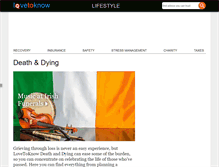 Tablet Screenshot of dying.lovetoknow.com