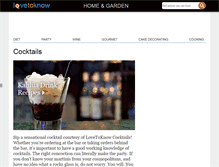 Tablet Screenshot of cocktails.lovetoknow.com