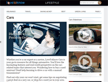 Tablet Screenshot of cars.lovetoknow.com