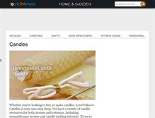 Tablet Screenshot of candles.lovetoknow.com