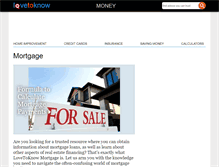 Tablet Screenshot of mortgage.lovetoknow.com