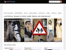 Tablet Screenshot of lovetoknow.com