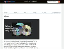 Tablet Screenshot of music.lovetoknow.com